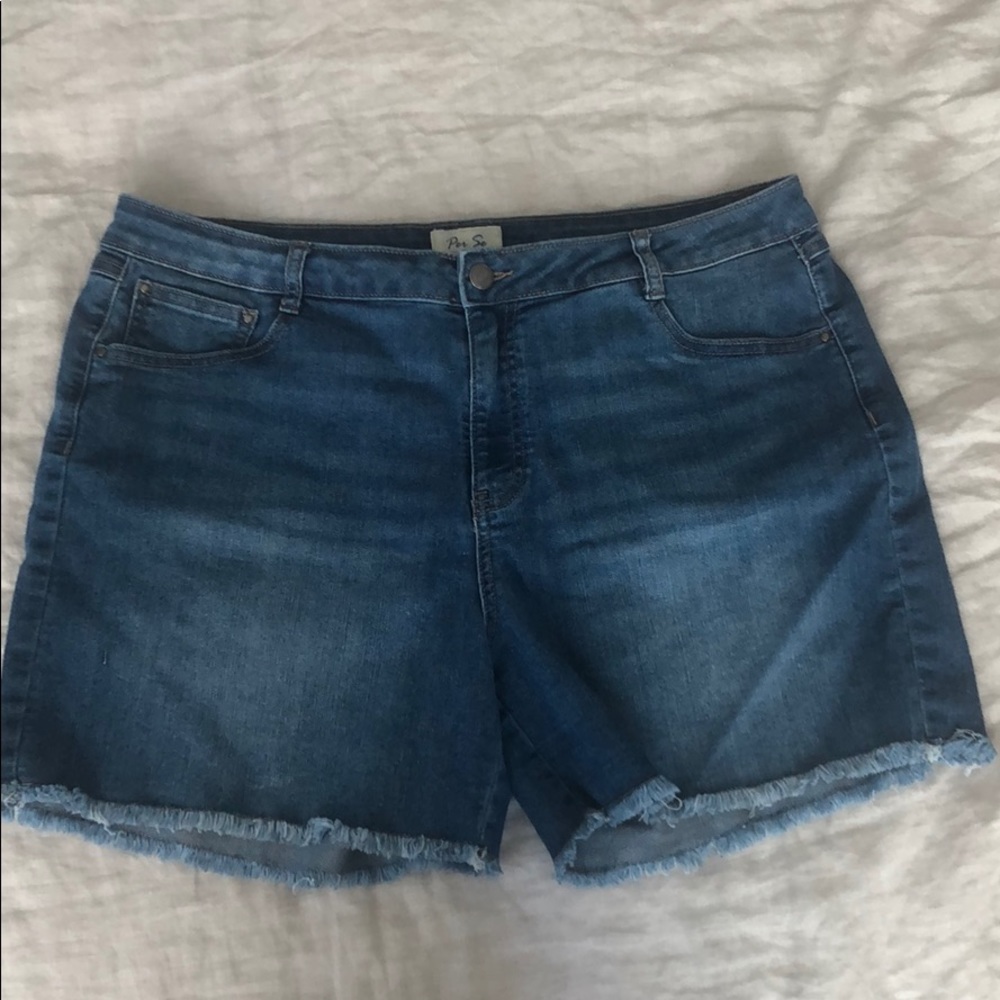 Denim shorts
